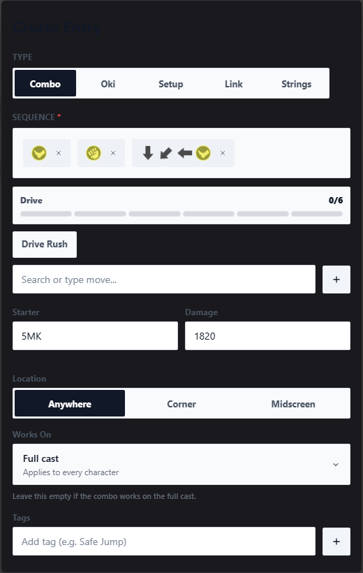 Create and Organize Tech Entries: Create a Tech Entry