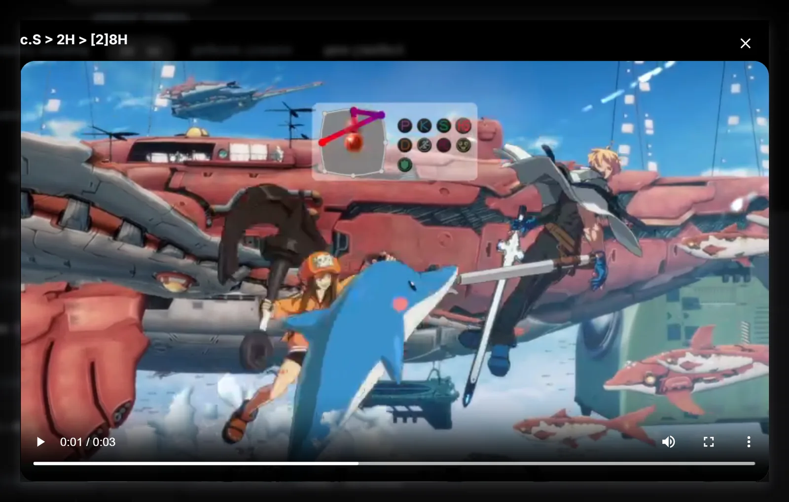 Video window playing the clip for May's c.S, 2H, [2]8H combo.